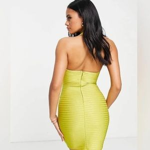 ASOS DESIGN Bandage Halter Mini Dress